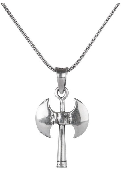 925 Ayar Gümüş Balta Kolye