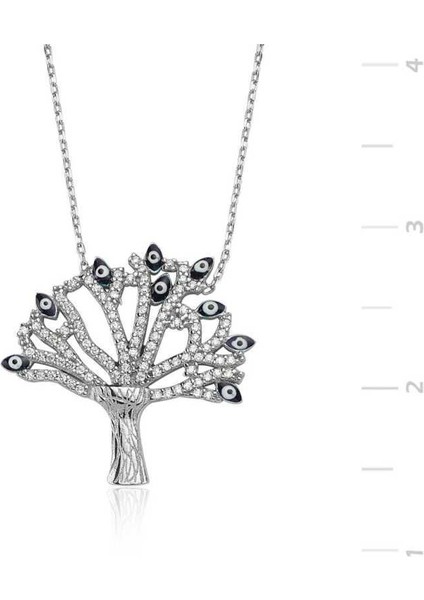 Gümüş Dilek Ağacı Bayan Kolye