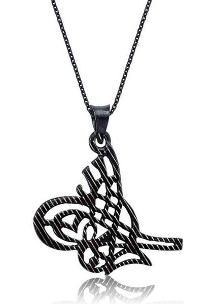 Gümüş Tuğra Bayan Kolye