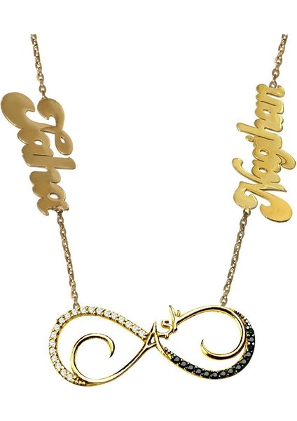 Isim Yazılı Sonsuzluk Aşk Kolyesi