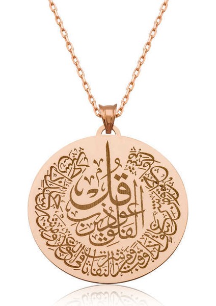 ​gümüş Felak Suresi Bayan Kolye