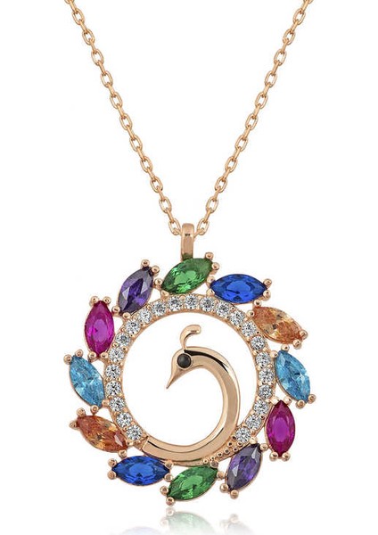 Gümüş Tavus Kuşu Bayan Kolye fiyatları