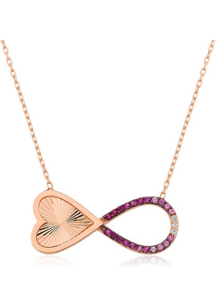 Gümüş Sonsuz Kalp Bayan Kolye