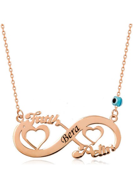 ​gümüş Kalpli Sonsuzluk Isimli Kolye
