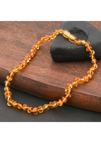 Bebek Damla Kehribar Diş Kolye modelleri