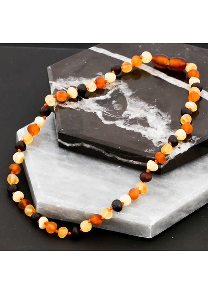 Bebek Damla Kehribar Diş Kolye modelleri