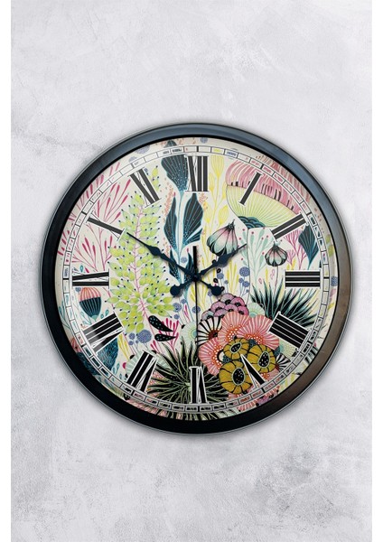 40 cm Siyah Metal Modernizm Duvar Saati