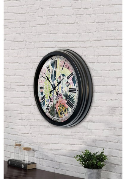 40 cm Siyah Metal Modernizm Duvar Saati fırsatları