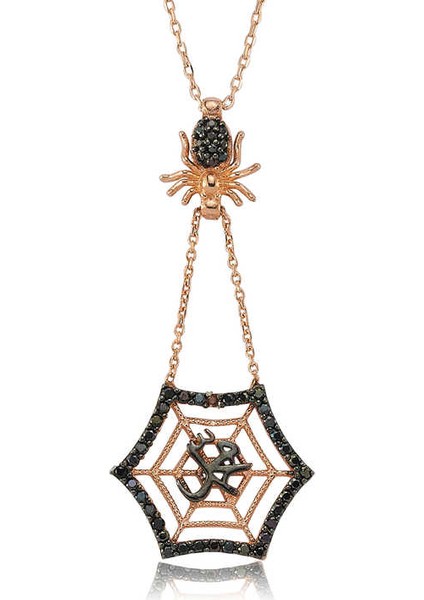 Gümüş Muhammed Yazılı Örümcek Ağı Bayan Kolye fiyatları