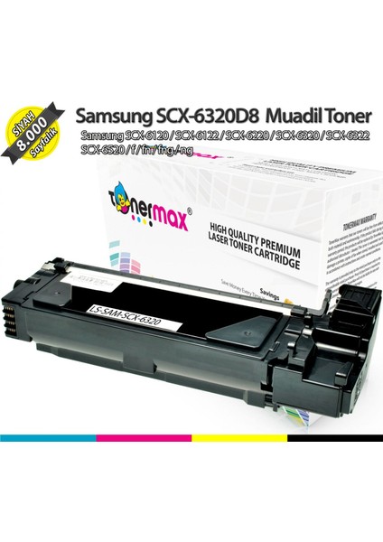 Samsung SCX-6320D8 / SCX-6122FN Muadil Toner