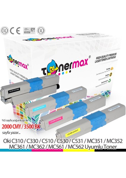 Oki MC562W Muadil Toner