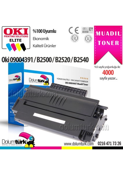 Oki B2500 Mfp Muadil Toner