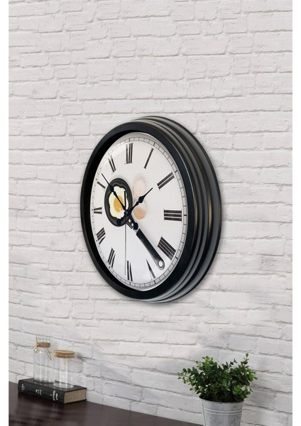 40 cm Siyah Metal Mutfak Duvar Saati fırsatları