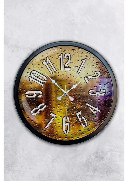 40 cm Siyah Metal Modern Duvar Saati