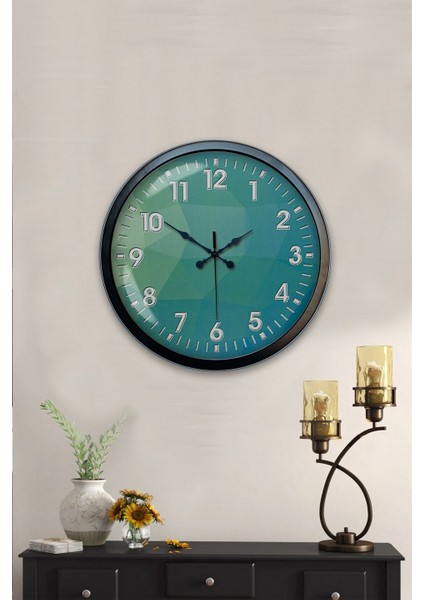 40 cm Siyah Metal Modern Tasarım Duvar Saati fiyatları