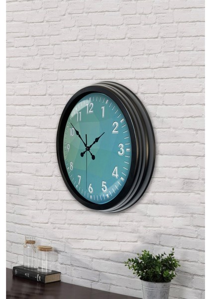 40 cm Siyah Metal Modern Tasarım Duvar Saati fırsatları
