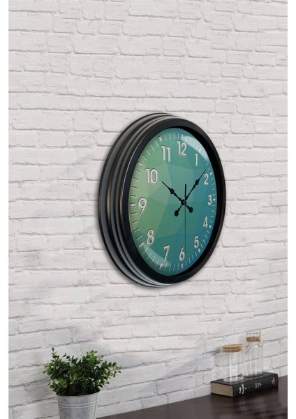 40 cm Siyah Metal Modern Tasarım Duvar Saati indirimleri