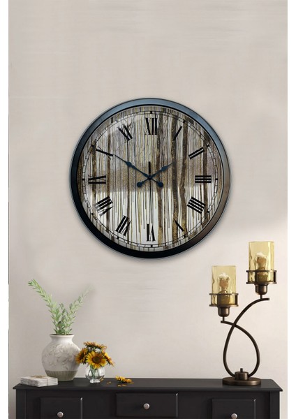 40 cm Siyah Metal Roma Rakamlı Duvar Saati fiyatları