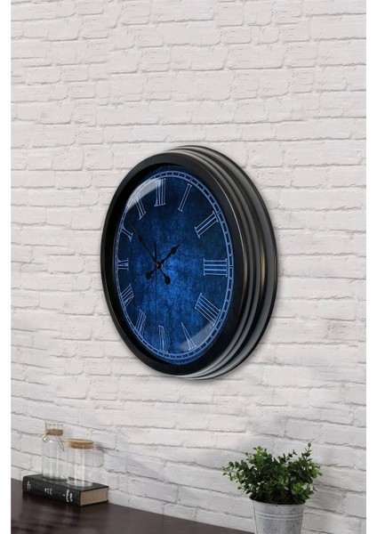 40 cm Siyah Metal New Ton Duvar Saati modelleri