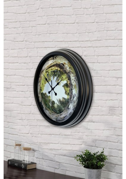 40 cm Siyah Metal Ağaç Duvar Saati fiyatları