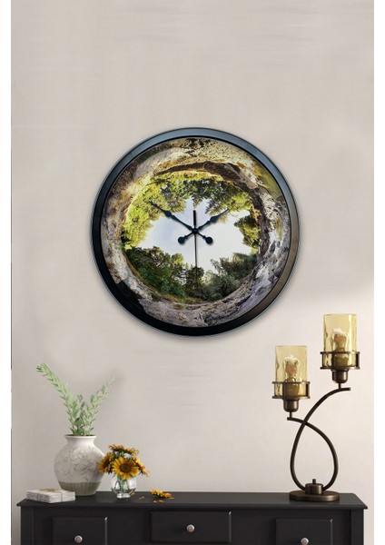 40 cm Siyah Metal Ağaç Duvar Saati indirimleri