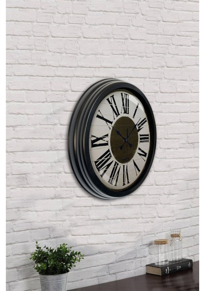 40 cm Siyah Metal Royal Duvar Saati indirimleri