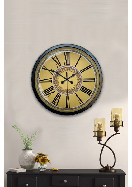 40 cm Siyah Metal Roma Rakamlı Duvar Saati fiyatları