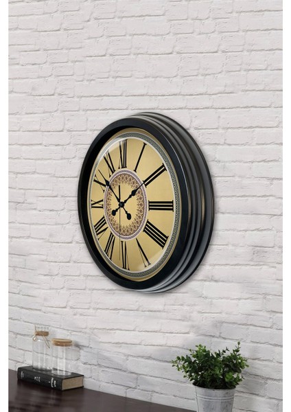 40 cm Siyah Metal Roma Rakamlı Duvar Saati modelleri
