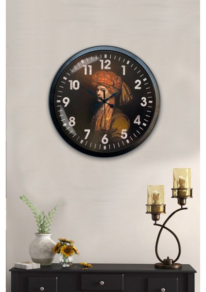40 cm Siyah Metal Osmanlı Duvar Saati fiyatları