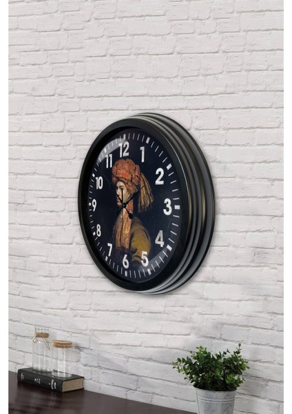 40 cm Siyah Metal Osmanlı Duvar Saati fırsatları