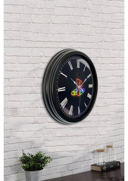 40 cm Siyah Metal Playstation Duvar Saati indirimleri