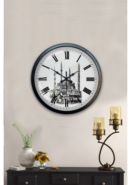 40 cm Siyah Metal Cami Temalı Duvar Saati fiyatları