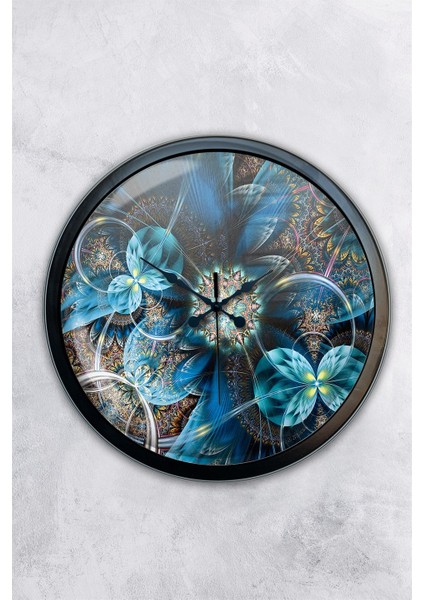 40 cm Siyah Metal Modern Duvar Saati