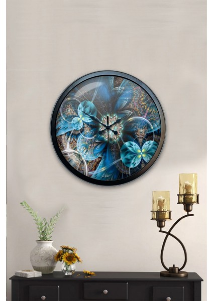 40 cm Siyah Metal Modern Duvar Saati