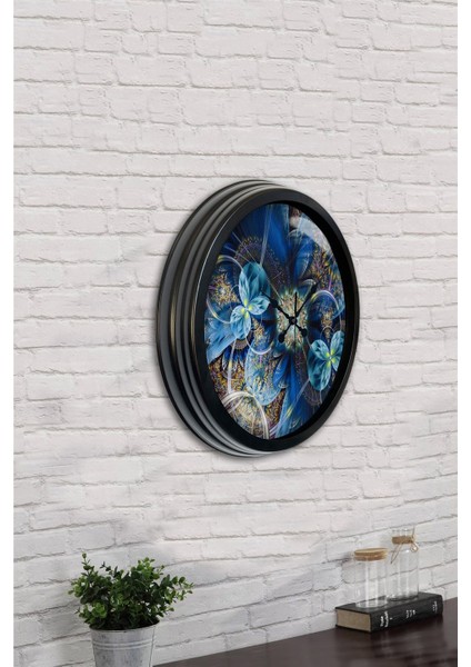 40 cm Siyah Metal Modern Duvar Saati
