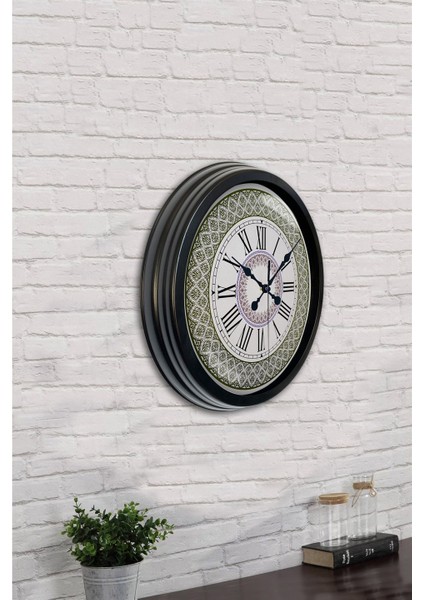 40 cm Siyah Metal Roma Rakamlı Duvar Saati indirimleri