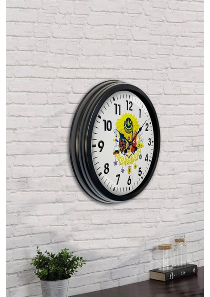 40 cm Siyah Metal Osmanlı Arması Duvar Saati indirimleri