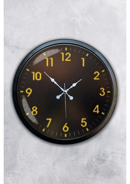 40 cm Siyah Metal Ofis Duvar Saati