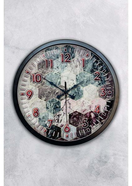 40 cm Siyah Metal Sezgisel Duvar Saati