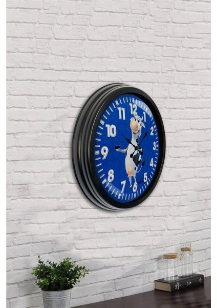 40 cm Siyah Metal Inek Duvar Saati indirimleri