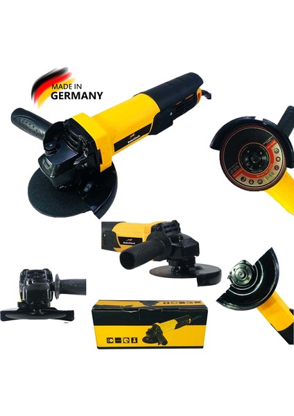 Germany Around Series 22000WF 115-125 mm Tam Profesyonel Bakır Sargılı Spiral Taşlama Makinesi Avuç Içi Taşlama Makinesi