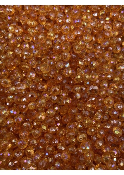 Turuncu Renkli Basık 6mm Janjanlı Akrilik Boncuk,parlak Takı Yapım Hobi Boncuğu (25GR,~250 Adet) fiyatları