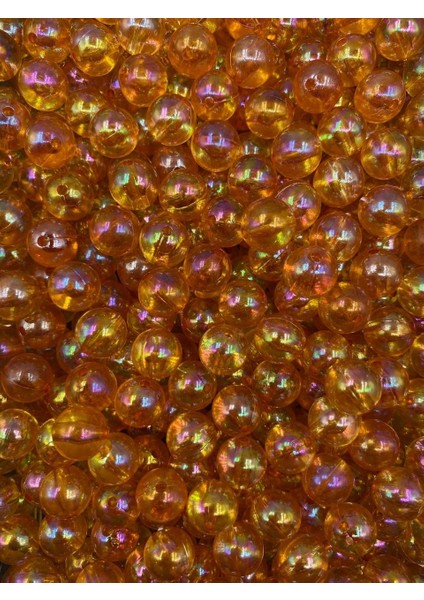 10MM Turuncu Renk Janjanlı Top Akrilik Boncuk, Takı, Çanta Yapım Boncuğu (50GR,~80 Adet) fiyatları
