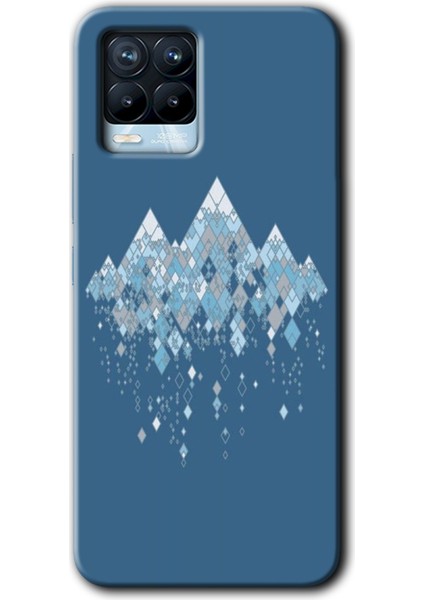Realme 8 Pro Kılıf Hd Desen Baskılı Arka Kapak + Temperli Cam - Iceberg