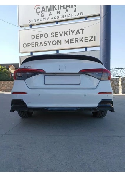 Honda civic fe1 uyumlu arka flap takımı pianoblack 2022+