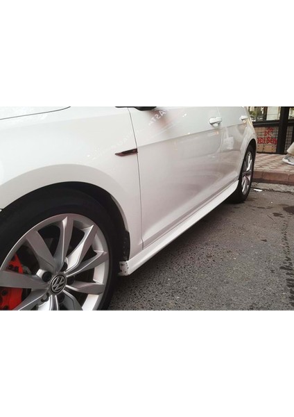 Vw Golf 7.5 Aero Marşpiyel Seti Mat Siyah Plastik 2018 2019