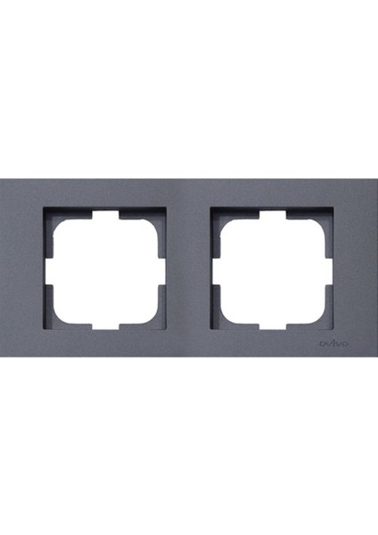 Grano Metallıc Ikili Çerçeve Füme