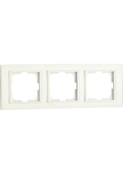 Mina Üçlü Çerçeve Beyaz