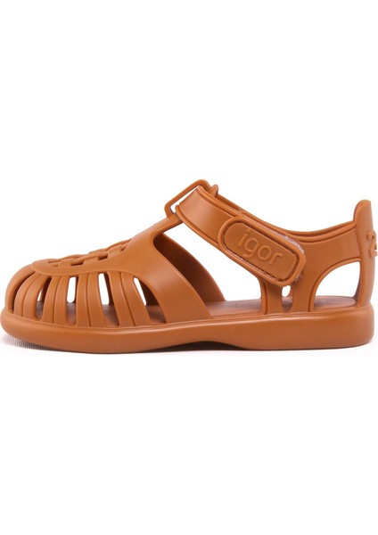 S10271 Tobby Solid Çocuk Karamel Sandalet