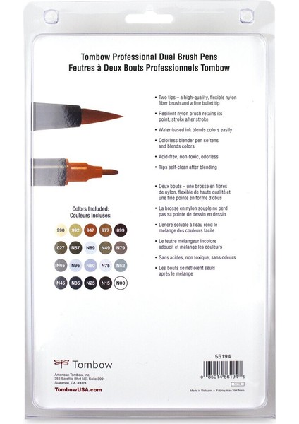 : Ab-T Dual Brush Pen Grafik Kalem Seti : Nötr Renkler (20 Renk) fiyatları